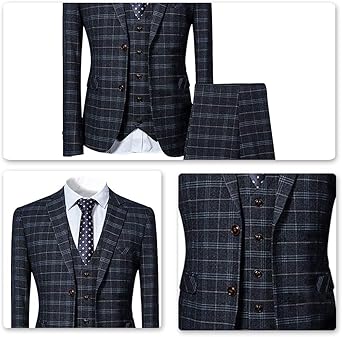 coat pant black check