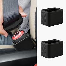 2Pcs Seat Belt Buckle Holder, Silicone Auto Seat belt Buckle Booster, Keep the Seat Belt Buckle Upright and Stable.