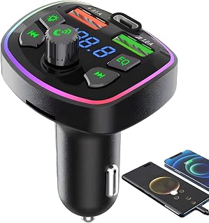 FM Transmitter, FM Transmitter for CAR | FM Radio Transmitter Wireless MP3 Music Player,PD Charging Source Auto Music Adapter for Mother's Day, Office | MP3-Musikspelare Fordons Musikadapter För Män Kvinnor Utomhus Thanksgiving Jul Kinesiskt Nyår Alla Hjärtans Dag Mors Dag
