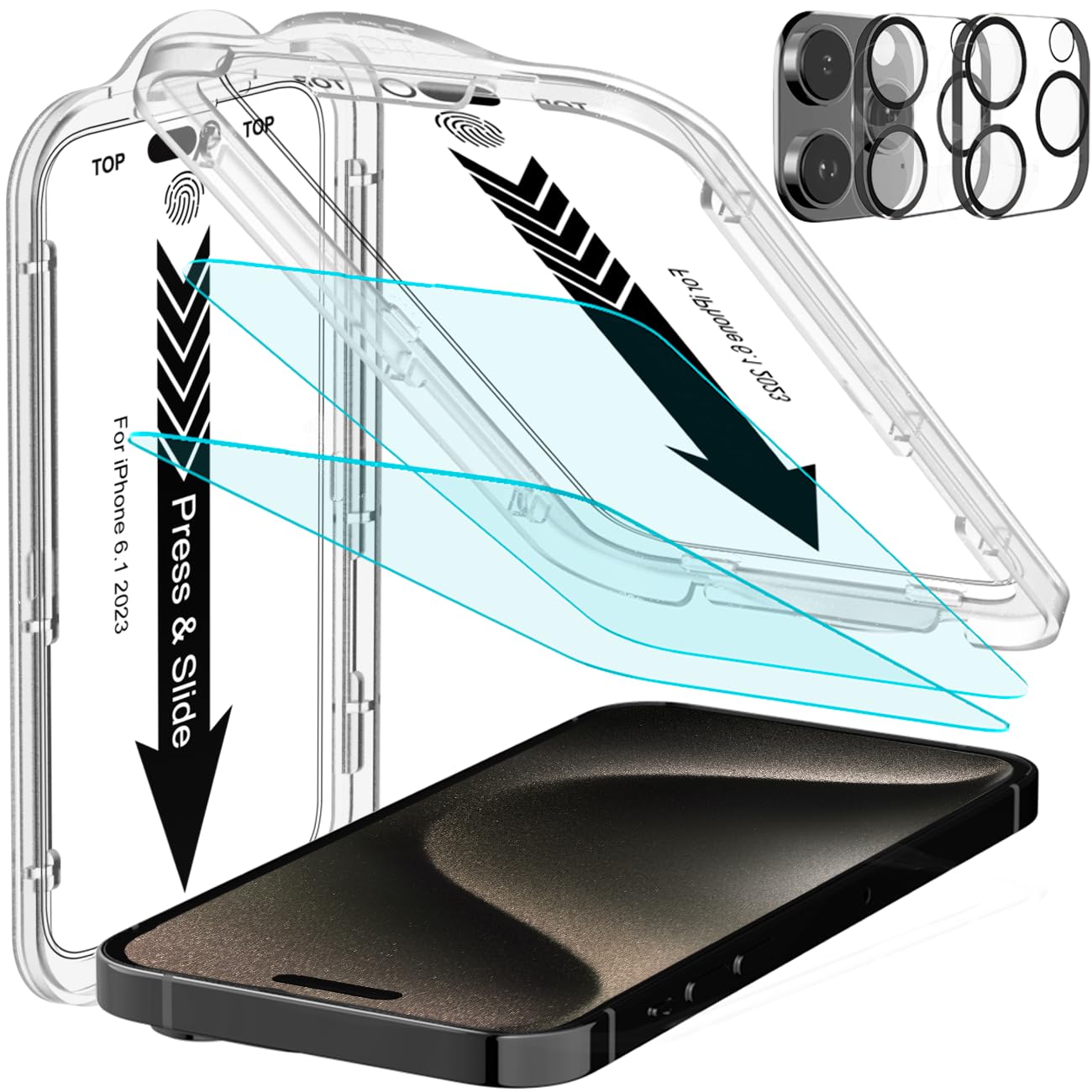 Totem [2+2] iPhone 15 | 16 Tempered Glass Screen Protector iPhone 15 | 16 Screen Guard | Auto-Align Install Kit | Camera Lens Protector | 9H Hardness | High Clarity | Touch Sensitive (B0CCJVCSS2) Amazon Price History, Amazon Price Tracker
