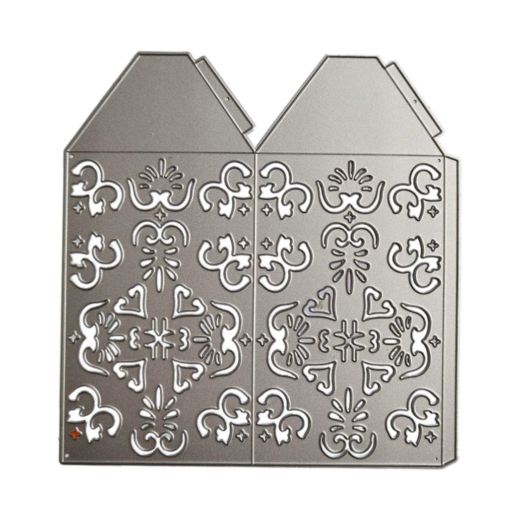 W-HELLO Hollow Box Metal Cutting Dies Stencil Scrapbooking DIY Album Stamp Paper Card Embossing Decor Craft