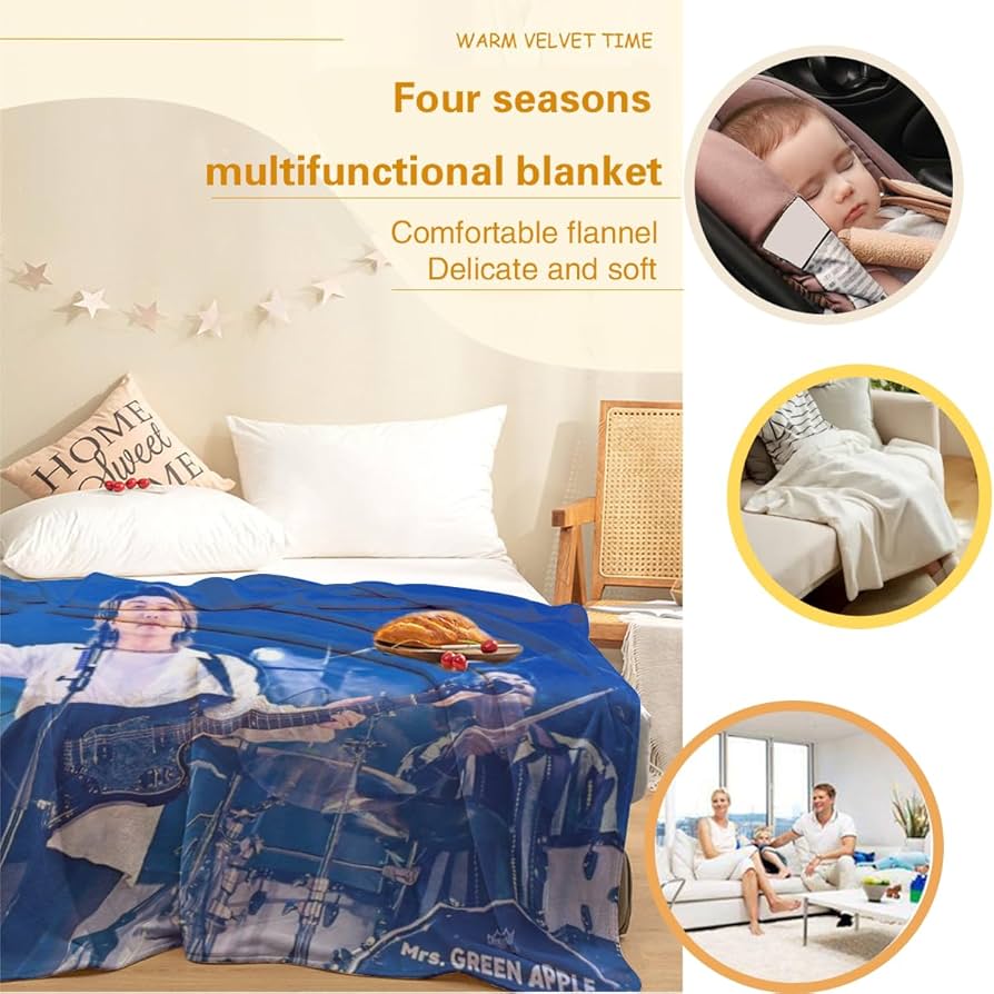 Apple - Apple ブランケット　ひざ掛け Amazon｜ミセス・グリーン・アップル 毛布 ブランケット