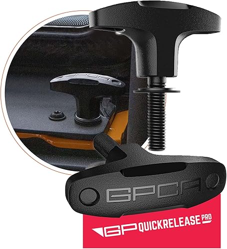 Miniatura 133 de GPCA juego de 6 tornillos estriados de cabeza resistente, de fácil liberación, con tuercas, arandelas y anillos para sujeción para Jeep Wrangler YJ