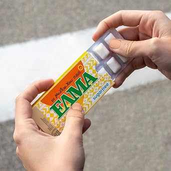 Supersmart - Mastic Gum Chewing Gum ELMA - Chios Greek Gum - Natural Oral Hygiene - Sugar Free - Menthol Taste with Xylitol | GMO & Gluten Free - 5x10 Gums