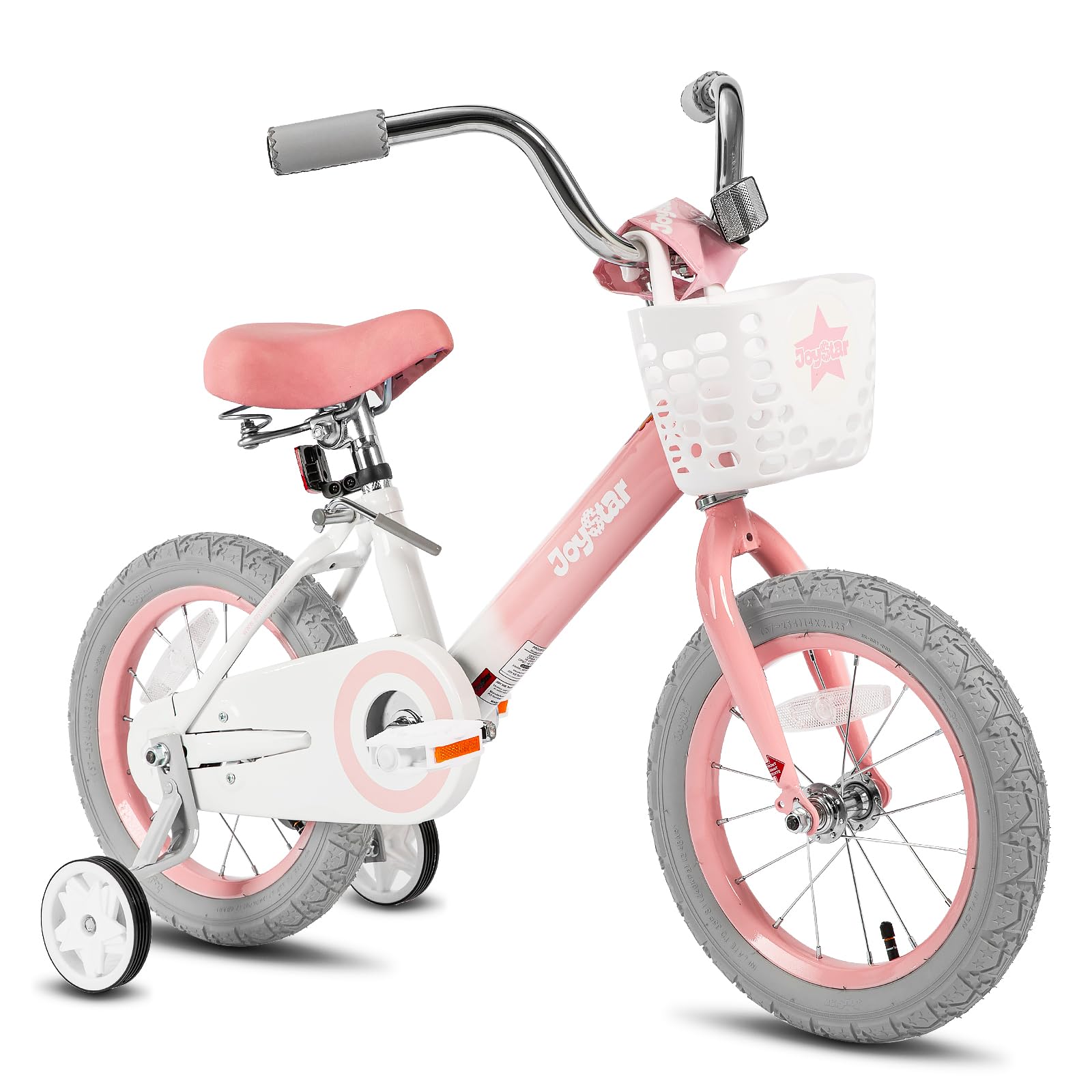 JOYSTAR Kids Bike Girls 12 14 16 Inch Children's Bicycle with Basket for Age 2-7 Years Old, Toddler Girl Bike with Training Wheels, Multiple Colors
