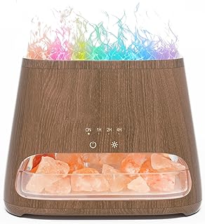 🚨 EXTREME: SALKING Aroma Diffuser with Salt Range Pakistan Light, 7 Colours LED Flame Effect Diffuser for Essential Oils, Ultrasonic …