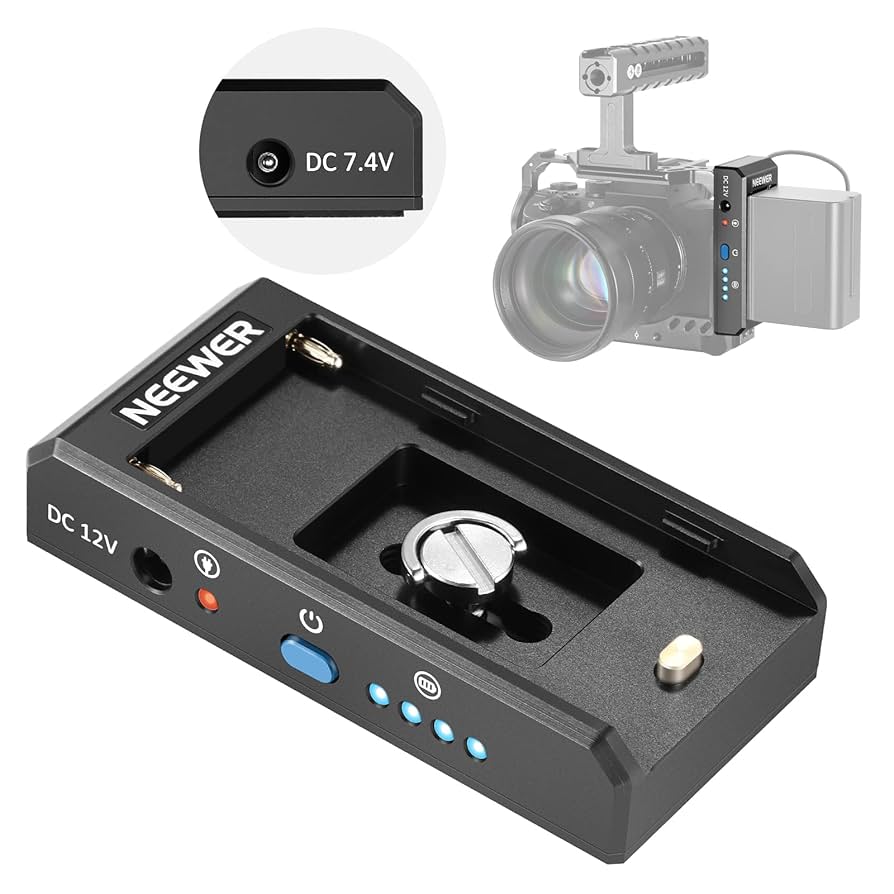 ✨NEEWER PS008 バッテリーパワープレート NEEWER PS008 K3 V Mount Battery Plate with C Clamp Kit