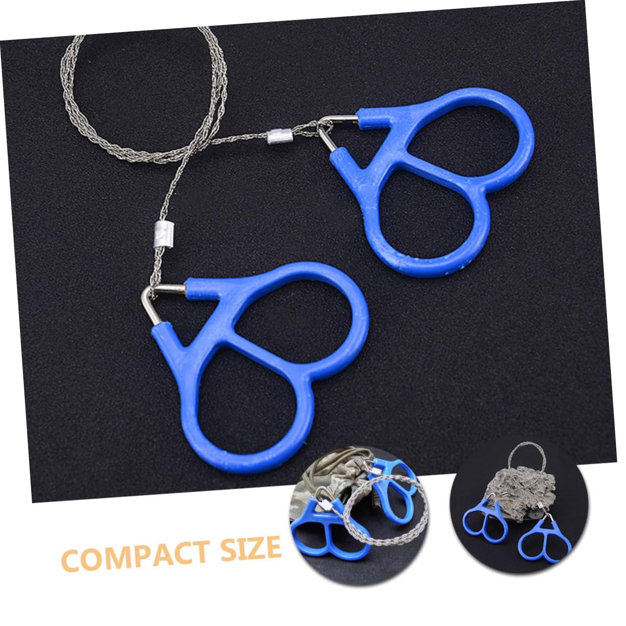 KOMBIUDA 4pcs Hand Wire Portable Emergency Rope Chainsaw for Camping Outdoor Survival Efficient Cutting Tool for Trees and More