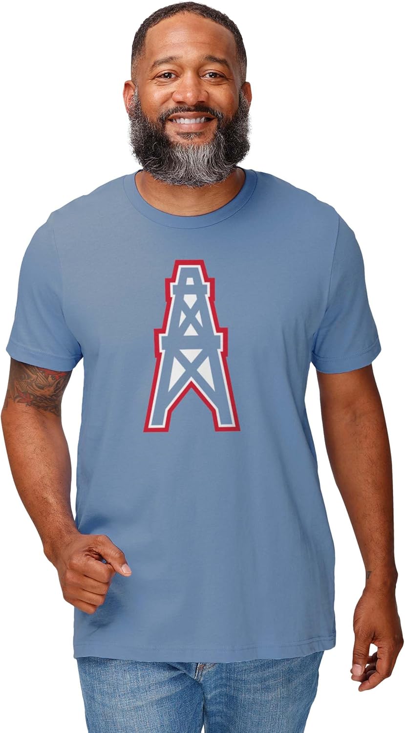 FOCO NFL Unisex-Adult NFL Retro Team Logo Shirt Short Sleeve T-Shirt