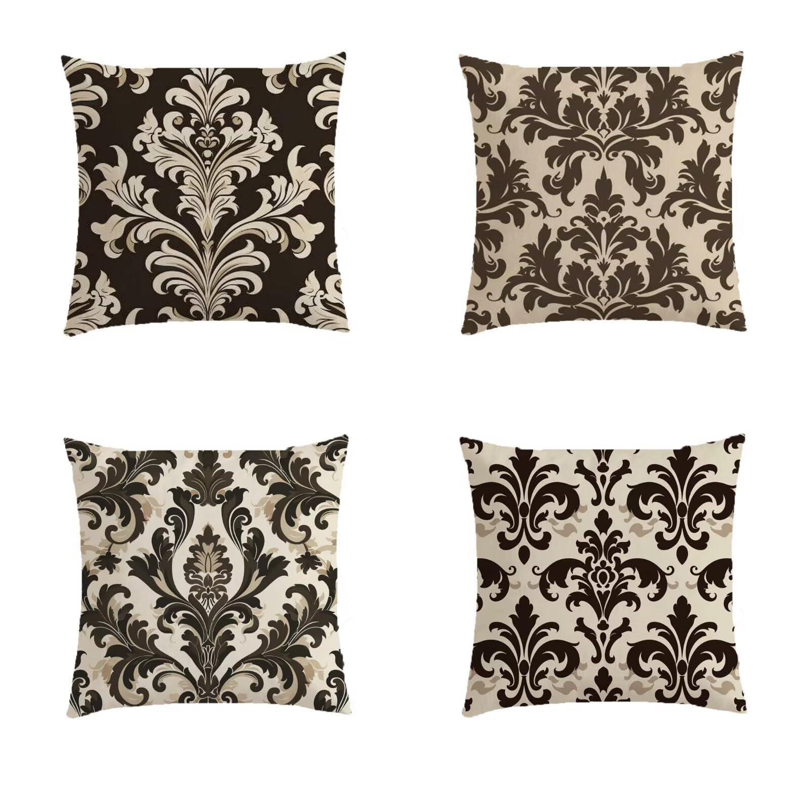 Housse de coussin extérieure 70x70 avec fermeture invisible beige