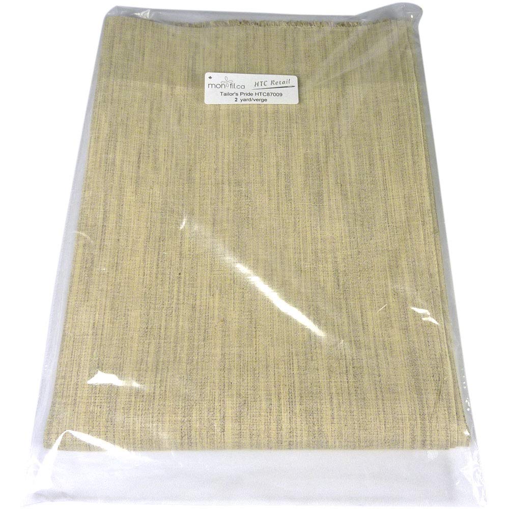 Superpunch Tailor’s Pride Interfacing/Interlining, HTC87009-21’’Wide, Fabric Stabilizer For Sewing, Sew-In Hair Canvas 41% Acrylic, 16% Polyester, 15% Rayon, 9% Cotton, In 2 Yard Package Made In USA