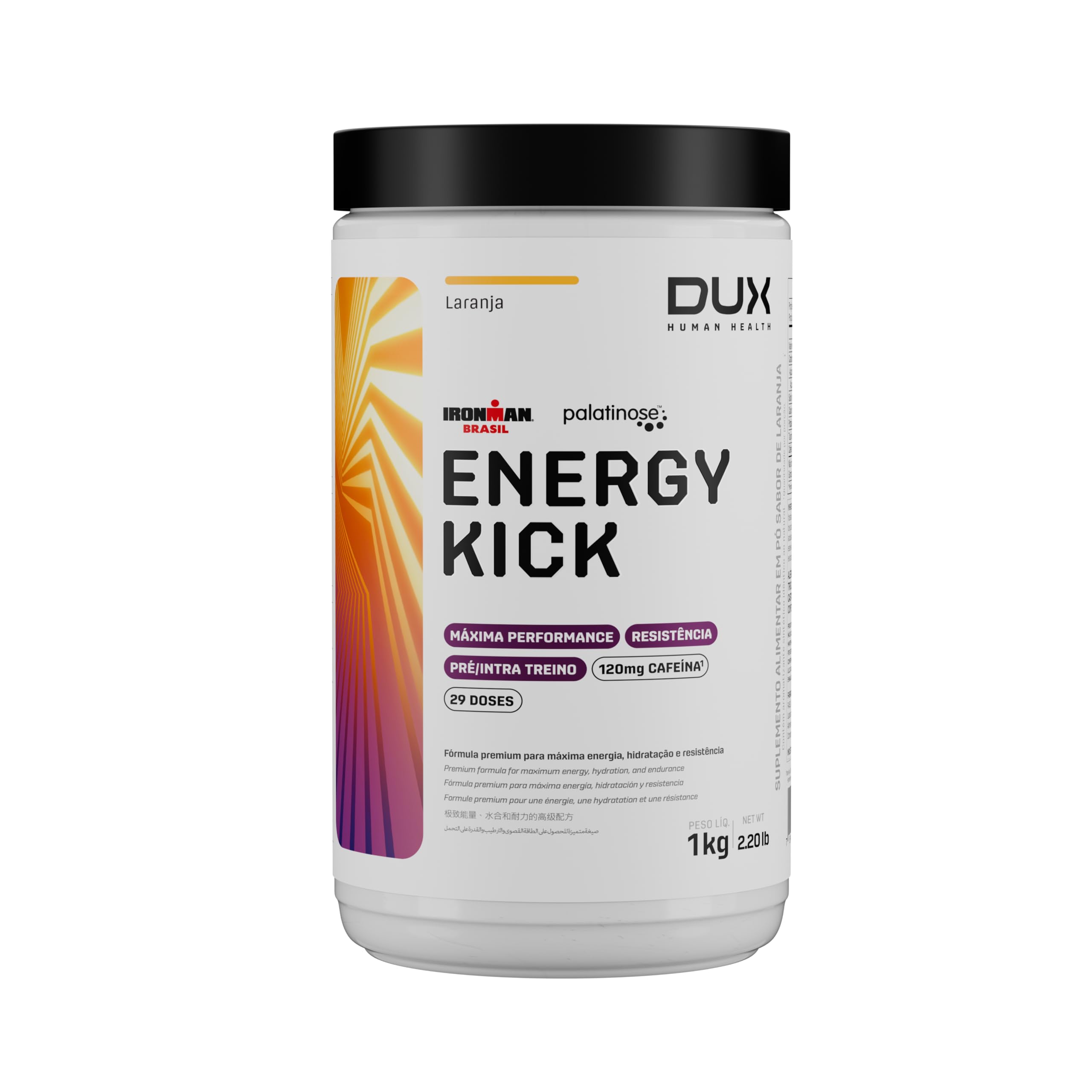 ENERGY KICK+CAFFEINE LARANJA 1KG