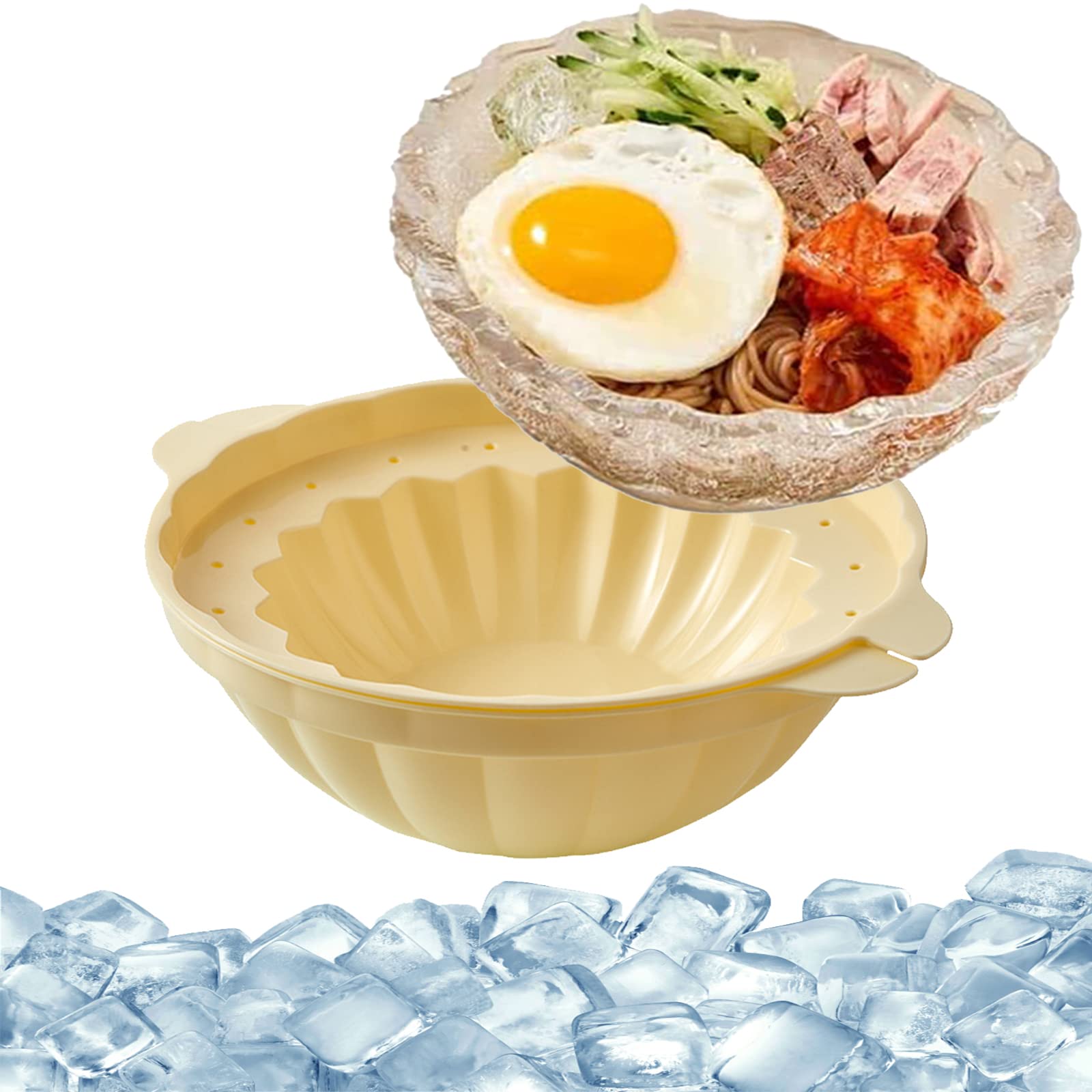 XiXiCCCC Homemade Ice Bowl Mould,DIY Ice Cream Bowl Kitchen Tools,Large-Capacity Round Ice Bowl Mold,Ice Bowl Mold, Dessert Bowl Diy Ice Cream Bowl Kitchen Tools,Easy-Release