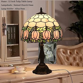 Amazon.co.jp : ステンドグラステーブルランプ ティファニー風ライト