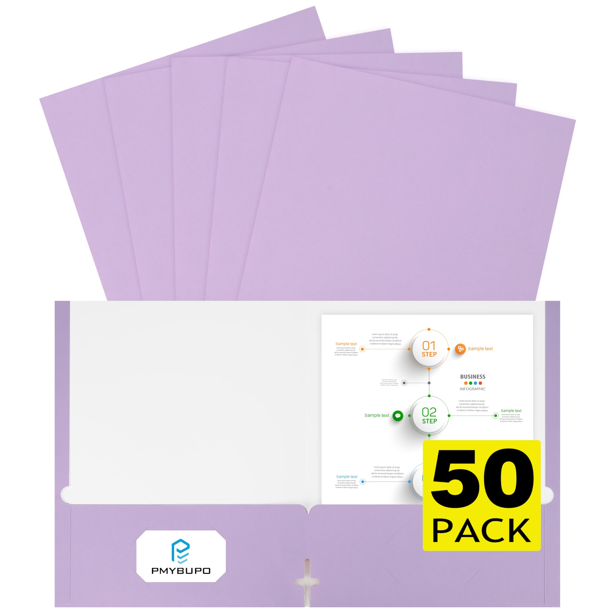 Colorful File Folders - 6 Pack Pastel Folders -13 Colorful File Folders - 6 Pack Pastel Folders -13