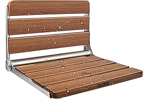Wall Mounted Folding Teak Shower Seat