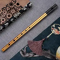 Instrumento musical feito à mão para flauta folclórica flauta longitudinal irlandesa flauta longitudinal artesanal, recomendado para iniciantes, inclui um manual de aprendizado - marrom
