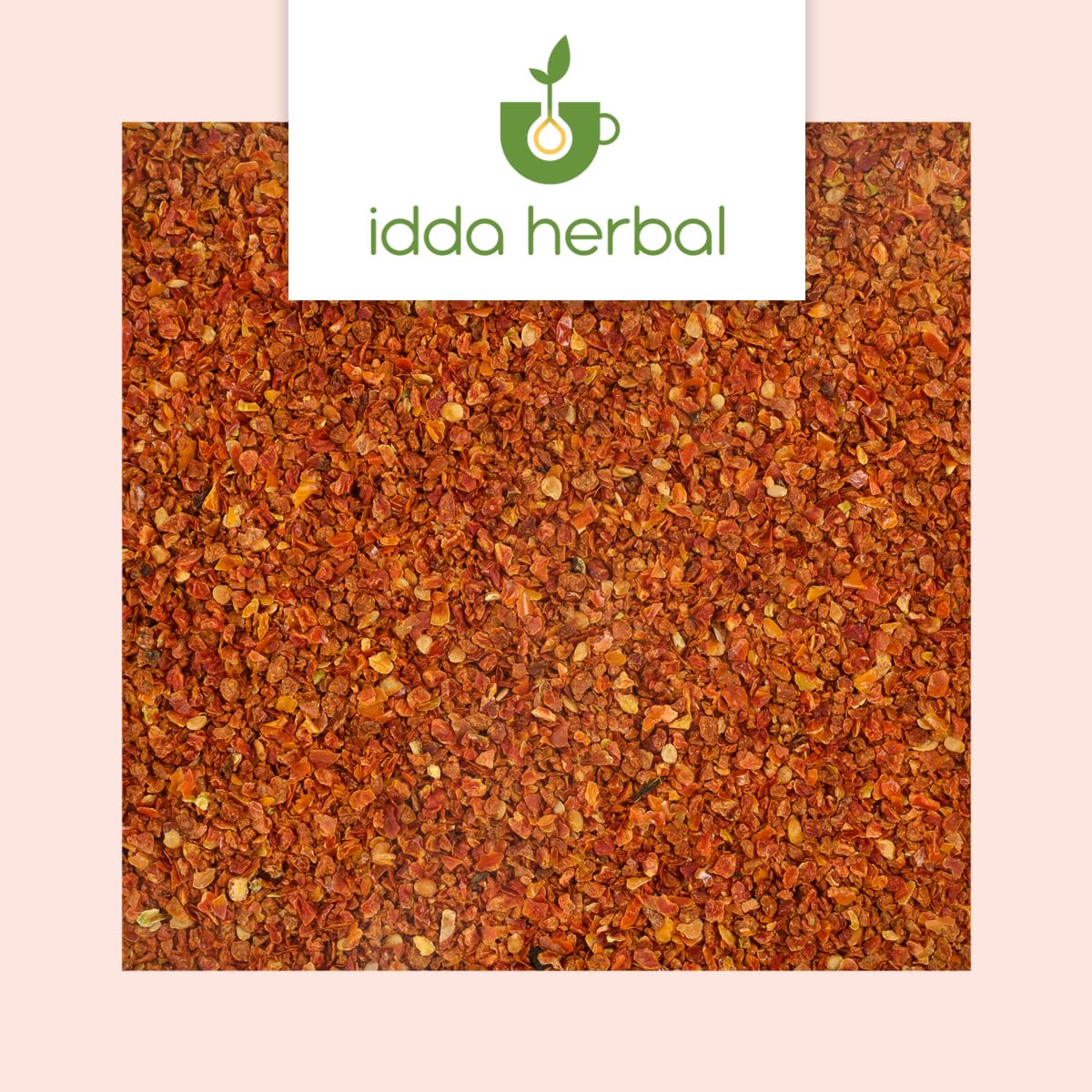 IDDA Herbal Copos de Tomate Orgánicos 500g, Trozos de Tomate, Tomates Secos Triturados para Cocinar