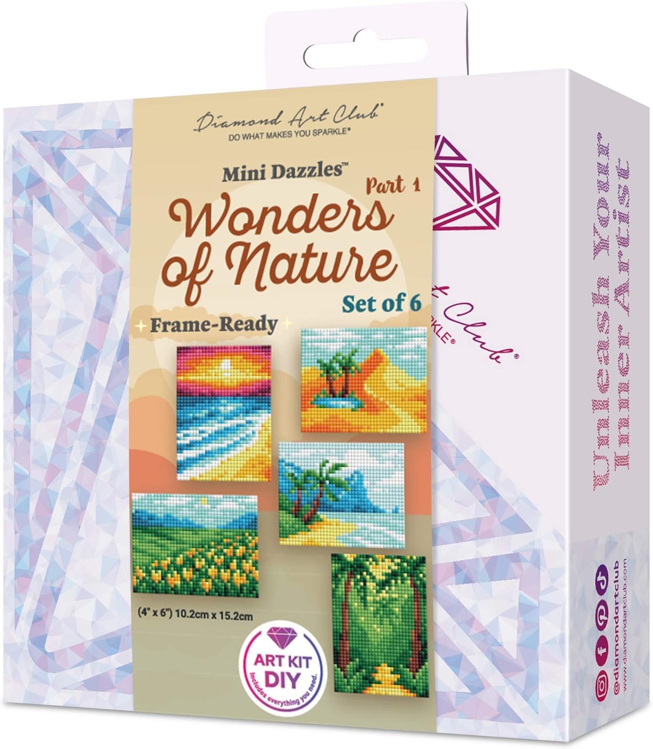 Amazon.com: DIAMOND ART CLUB Mini Dazzles - Wonders of Nature Part