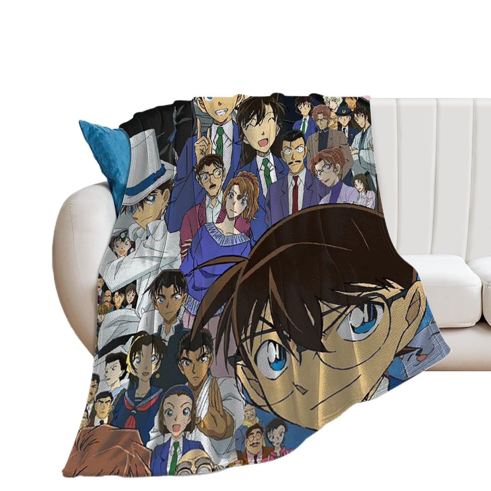 Amazon｜名探偵コナン 毛布 フランネルブランケット エアコン