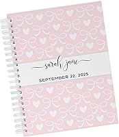 Vista 13 de Baby Memory Book - Hard Cover First Year Album Personalized with Baby’s Name - Boy Baby Journal (Blue Gingham)