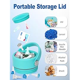 YOUSHARES Insulin Cooler Travel Case - 48H Non-Electric Cooling Bottle with TSA Approved Ice Pack, Diabetic Medication Pen Vials Refrigerator, Medical Carry Case Portable for 1-5 EpiPens