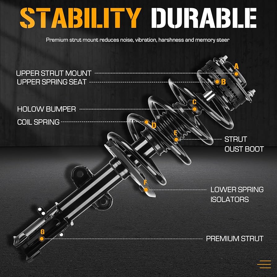 アスフォー・クリスタル使用 ドルジャン.Dolugan Amazon.com: Front Strut Shock Assembly for Dodge Grand
