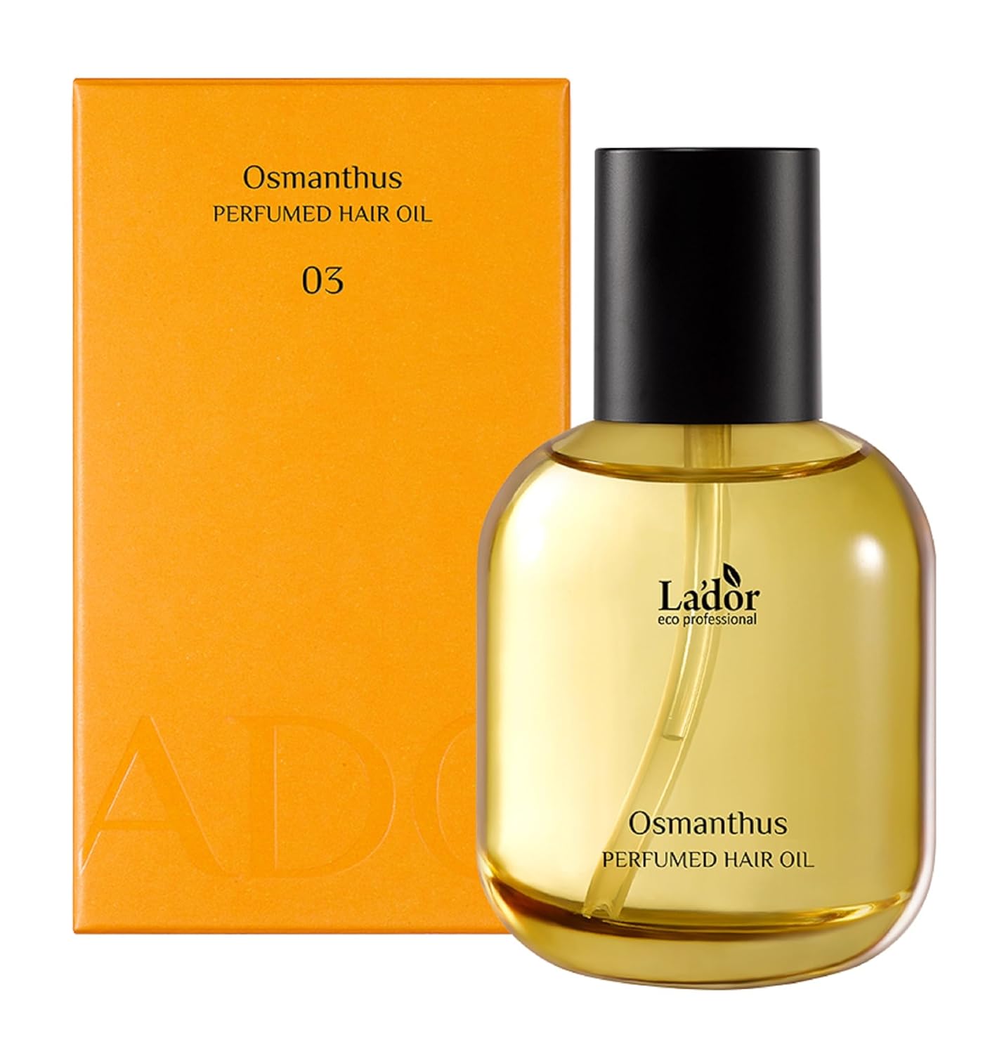 LA’DOR Hair Perfume Oil for Dry Damaged Hair – Anti Frizz Nourishing Fragrance Gloss Oil Serum Leave-In Conditioner Hold Curls & Waves No Sulfate Paraben 2.7 Fl Oz 03 Osmanthus Korean Haircare lador