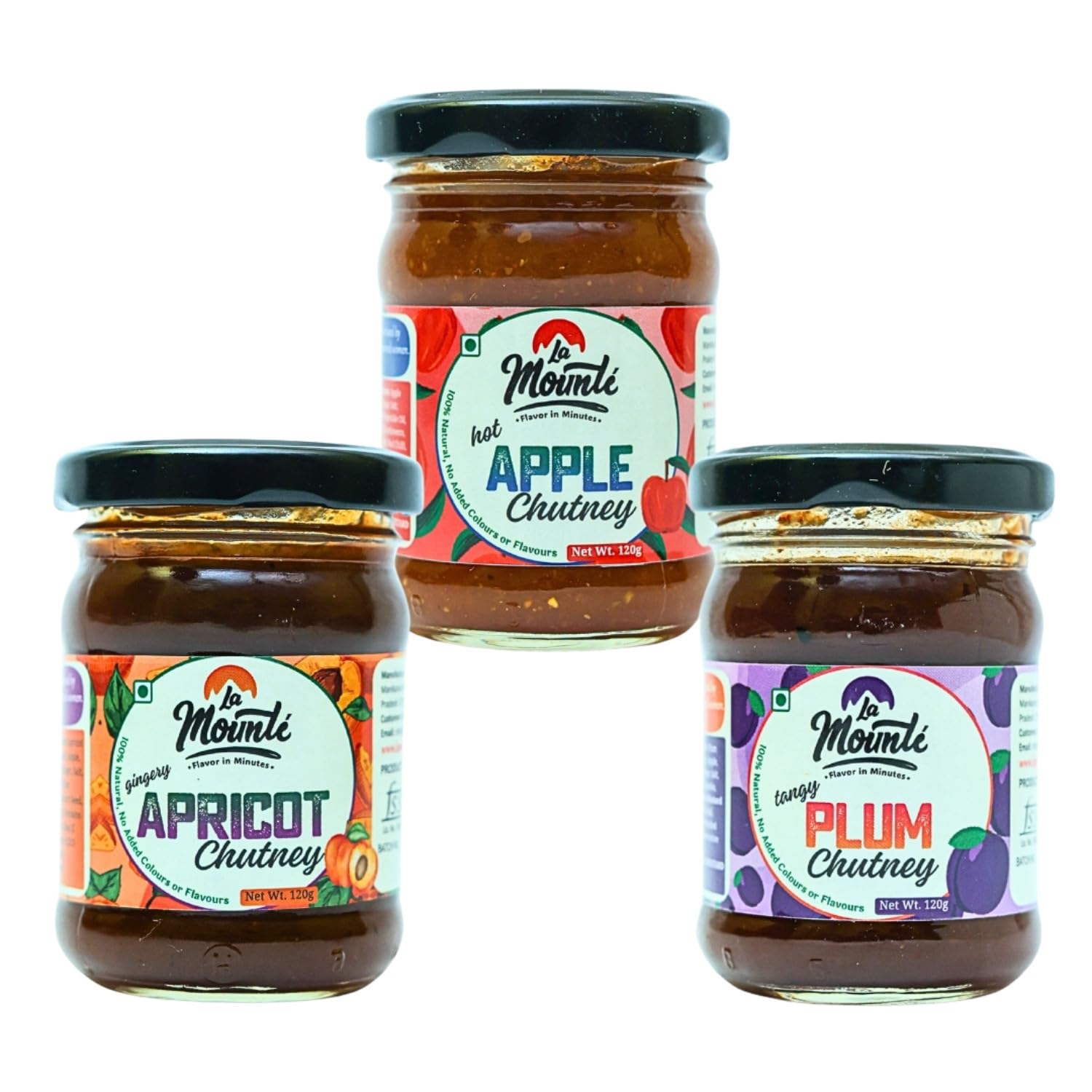 La Mounté Himalayan Chutney Trio- Apricot Chutney 120G Hot Apple Chutney 120G & Plum Chutney 120G Combo Pack of 3 (B0D3B3TH25) Amazon Price History, Amazon Price Tracker