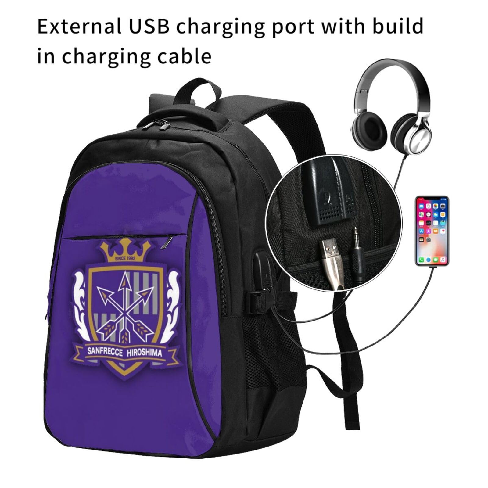 m*a様 サンフレッチェ広島 リュック Amazon.co.jp: サンフレッチェ広島 バックパック 軽量 多機能 かばん