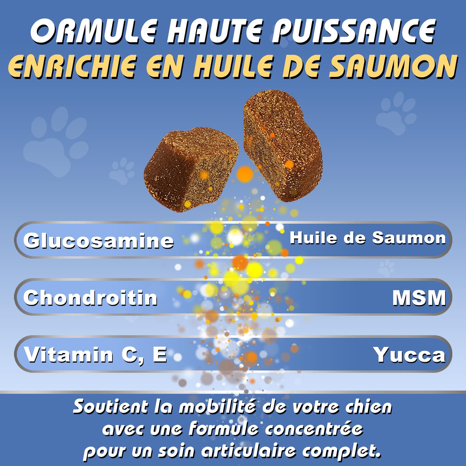 Flea and Tick Chewables for Dogs |Anti Puces & Tiques | Compléments Alimentaires Premium pour Chiens | Omega 3, Probiotiques Marque Britannique – Formule Vétérinaire| Poulet | 300g