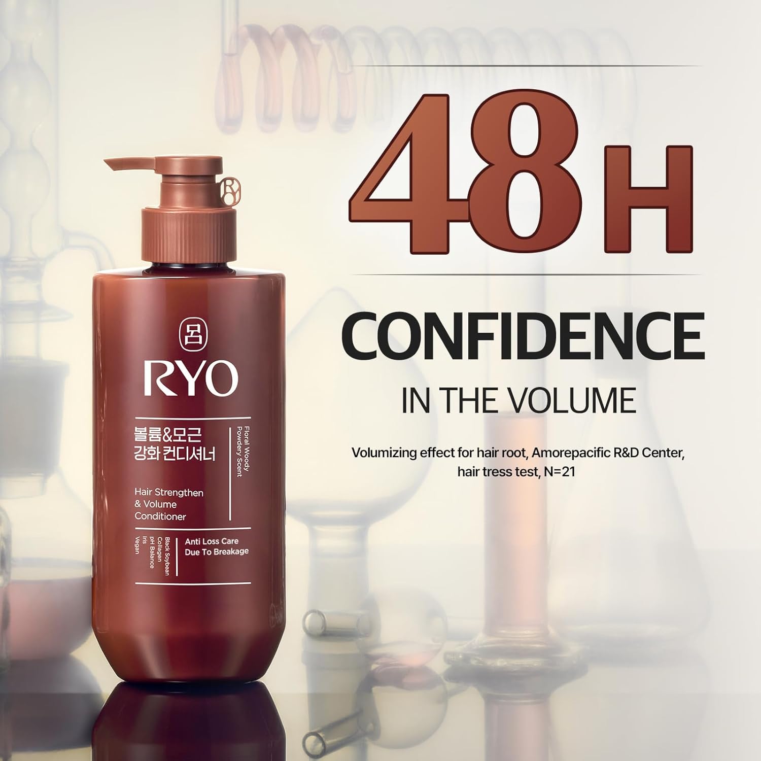 RYO Strengthen & Volume Conditioner with Korean Ginseng & Caffeine - Volumizing and Revitalizing for Fine Hair, Anti Loss Care, Strengthening hair roots, 16 Fl Oz. - Image 3
