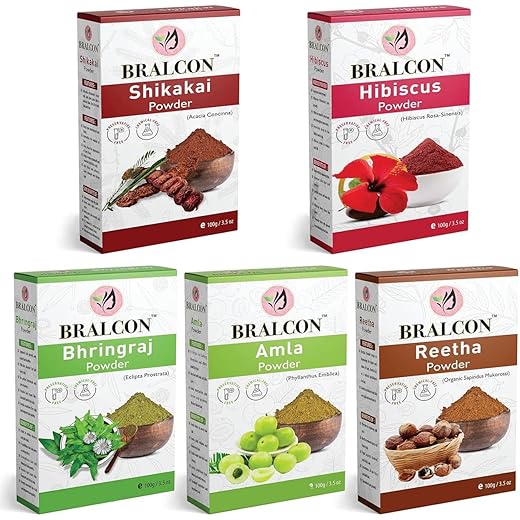 Bralcon Organic Hair & Skin Powder Combo 500g