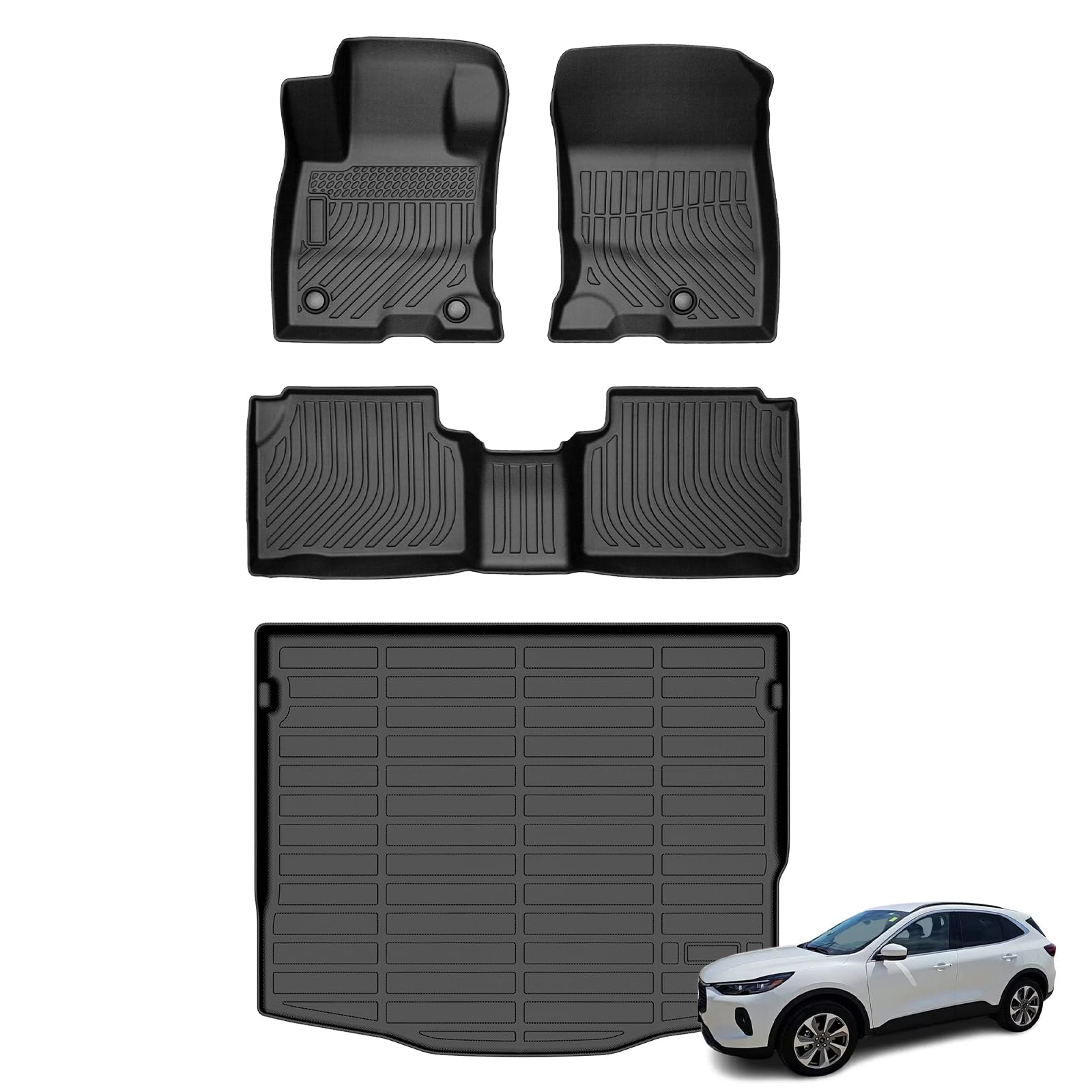 Floor Mats &amp; Cargo Liner for 2020-2025 2026 Ford Escape Hybrid