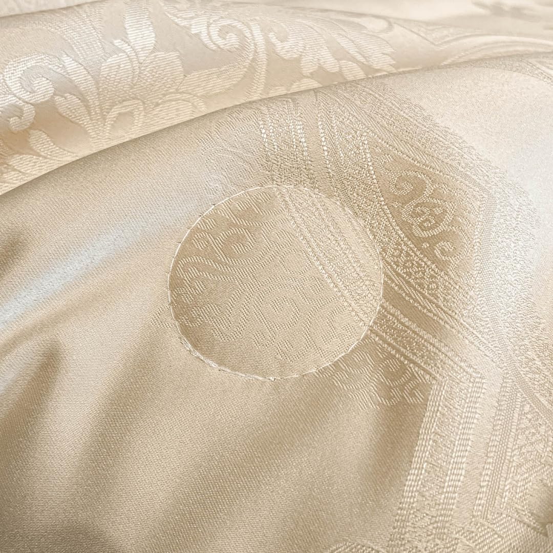 Trapuntino Copriletto Reversibile, Coperta Leggera Estate Copriletti Trapunte Leggera Fresco Copriletto Trapuntato per Letto Singolo Letto Matrimoniale (B Crema,180x220cm)