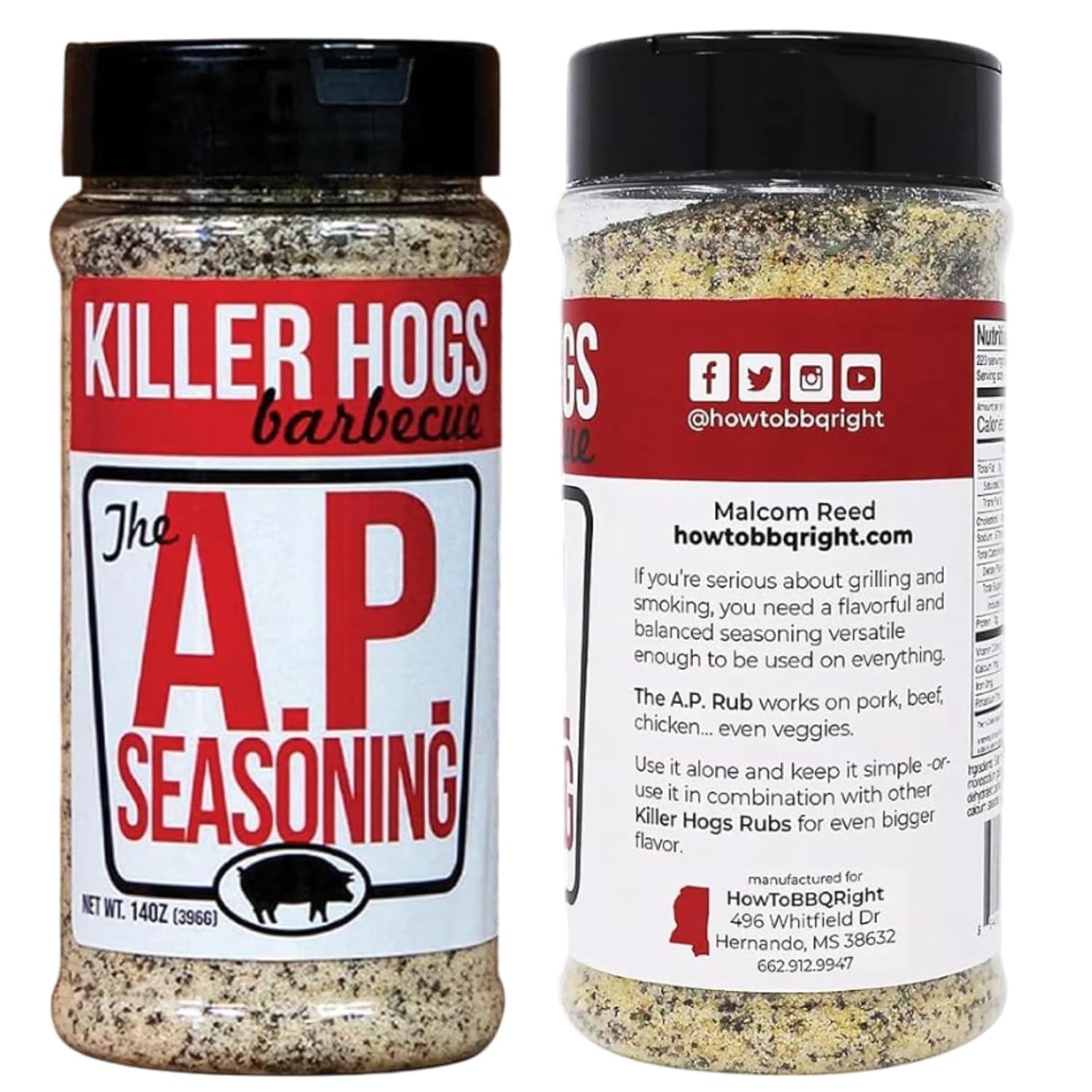 Killer Hogs barbecue A.P Seasoning Each 14 oz