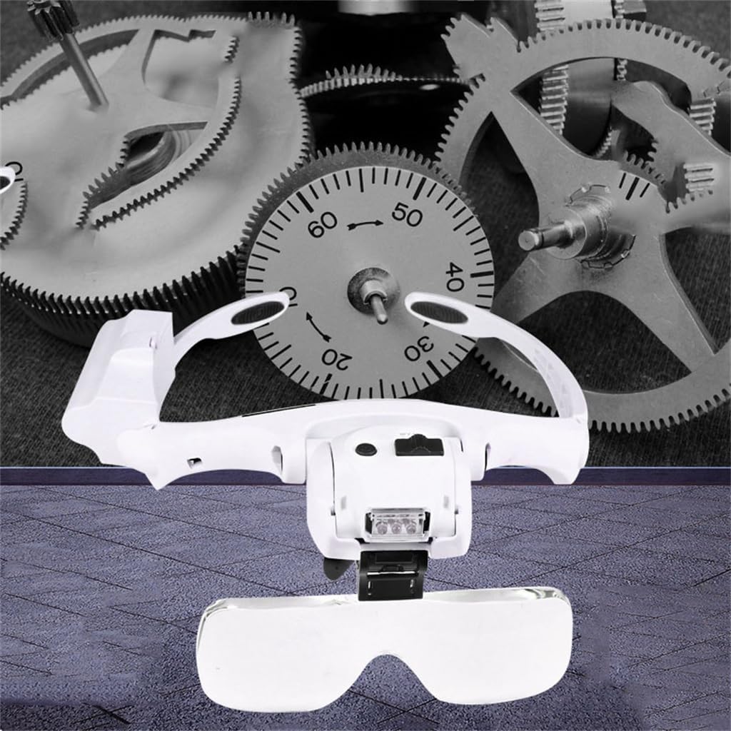 Mounted LED Magnifying Glass Multiple Reading Maintenance Inspection Beauty Magnifying Glass