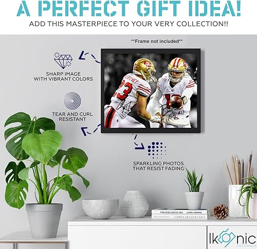 Miniatura 3 de Ikonic Fotohaus Brock Purdy Christian McCaffrey - Arte de pared para decoración del hogar
