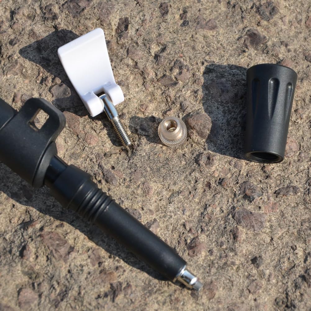 Punte per bastoni da trekking, confezione da 8 punte di ricambio in acciaio al carburo, teste per bastoncini da trekking e da sci, presa migliorata sul terreno per campeggio e avventure all'aperto