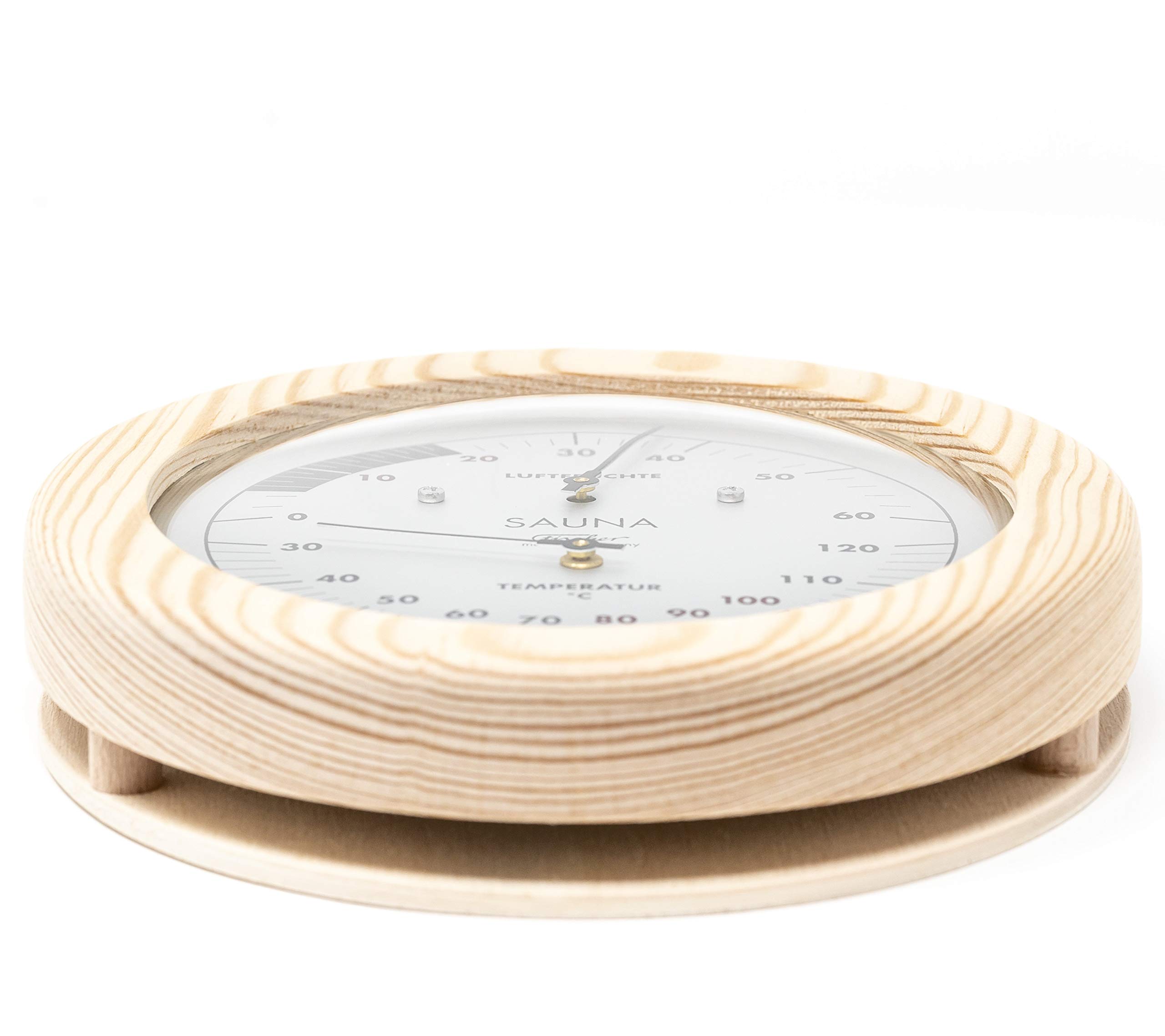 Fischer Sauna thermohygrometer, Madera, Apachi Madera, 30 x 15,5 x 30 cm