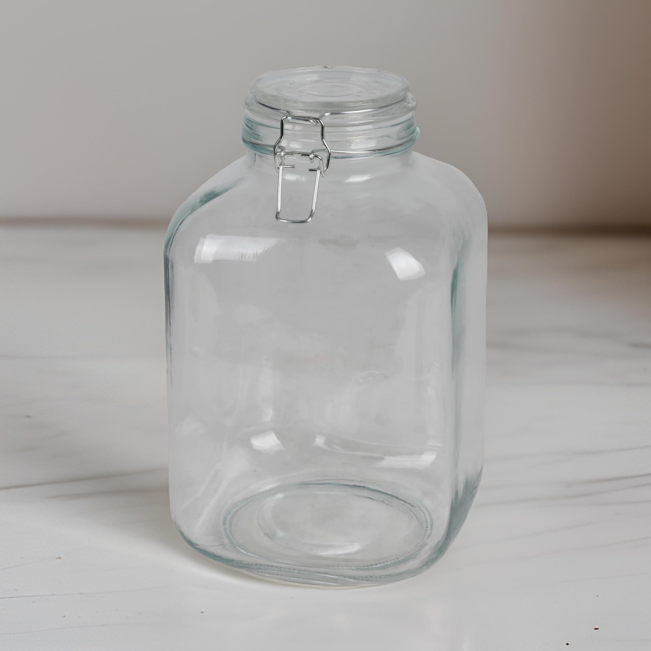 BURI Drahtbügelglas 4,8 Liter 6er Set Einmachglas Vorratsglas Luftdicht XXL | BURI, luftdicht, Glasdeckel, Metallbügel, Lebensmittelaufbewahrung, Einwecken, Vorratsdose, Küche, langlebig, stapelbar