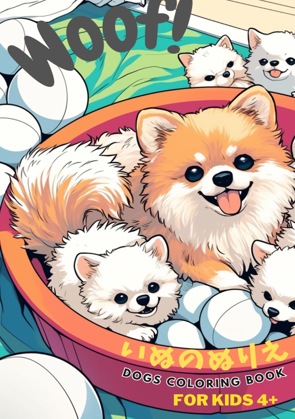 いぬのぬりえWOOF！