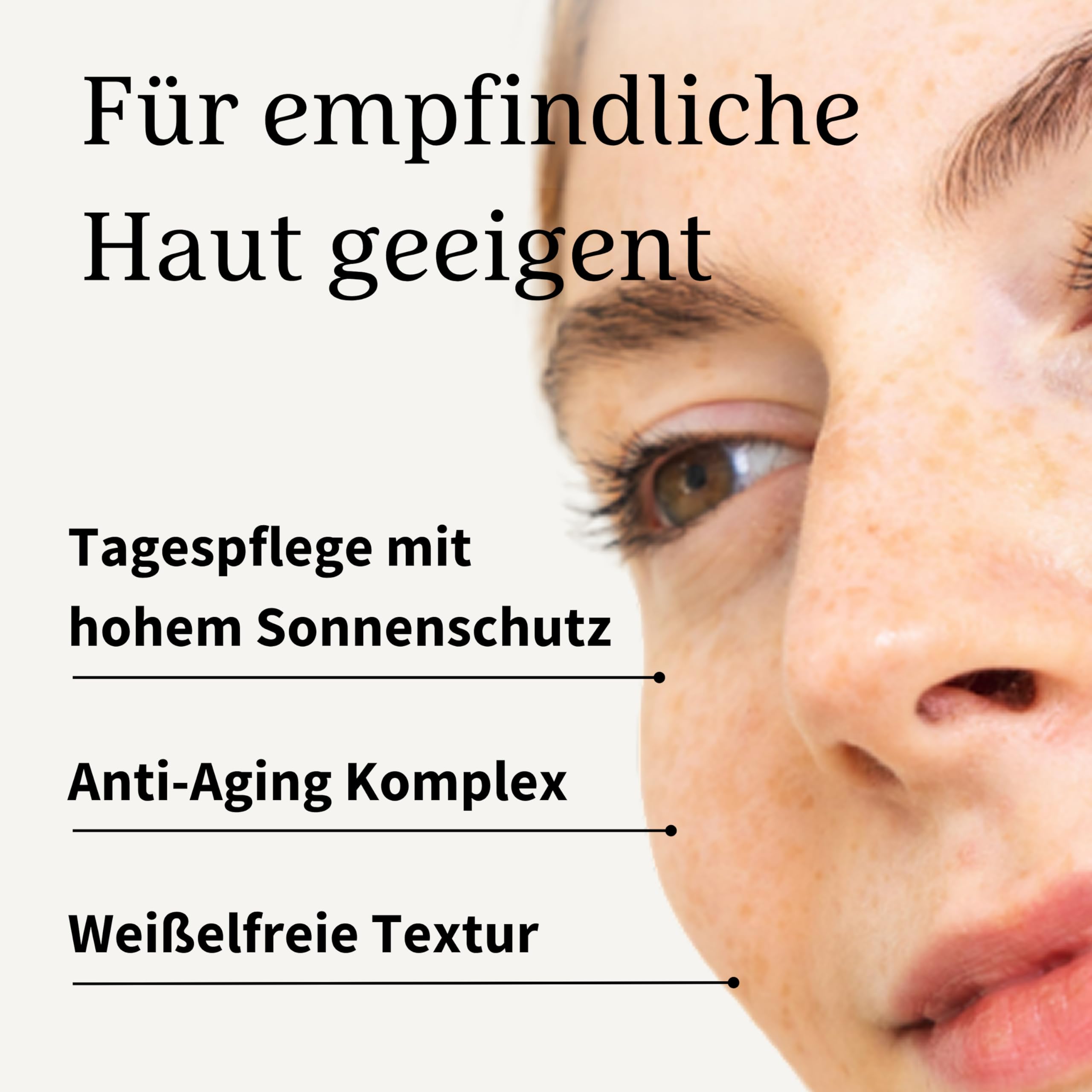 Beyer & Söhne Dayshade Cream SPF 50 – Anti-Aging-Tagespflege mit hohem UVA- und UVB-Schutz – Hyaluron, Ceramide & Vitamin C pflegen die Haut intensiv
