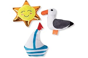 Fringe Studio Squeaker Pet Toy Set: Beach Day Bonanza
