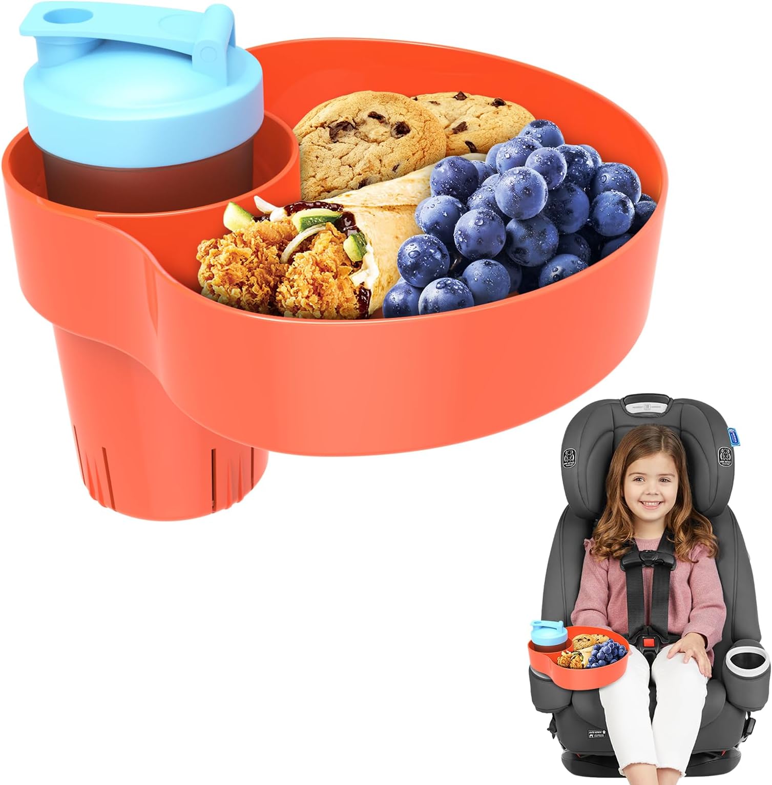 OMYPOTT Kids Car Seat Tray, Travel Trays for Kids with Car
