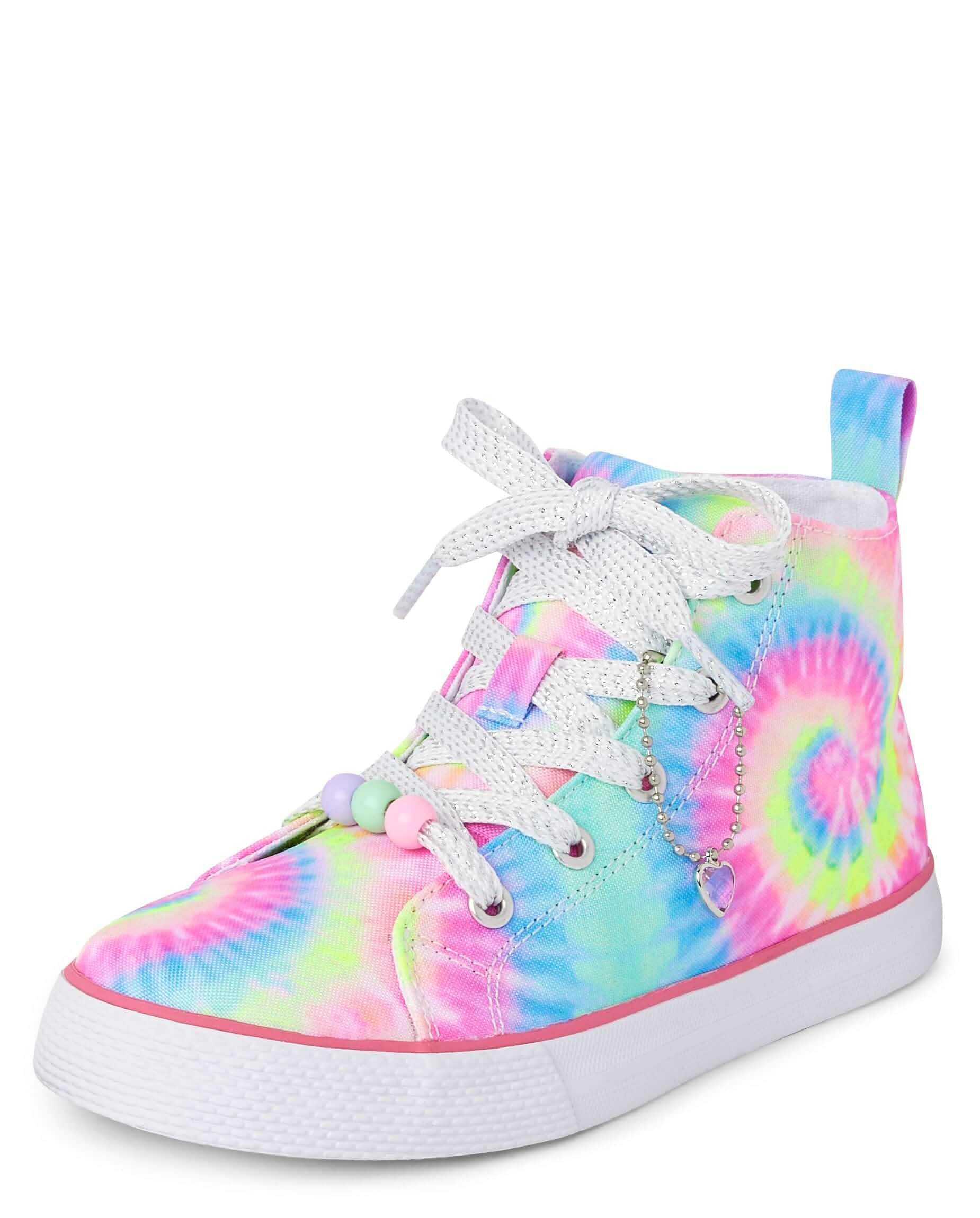 The Children's Place Girls' Girls Casual Lace Up Hi Top Sneakers