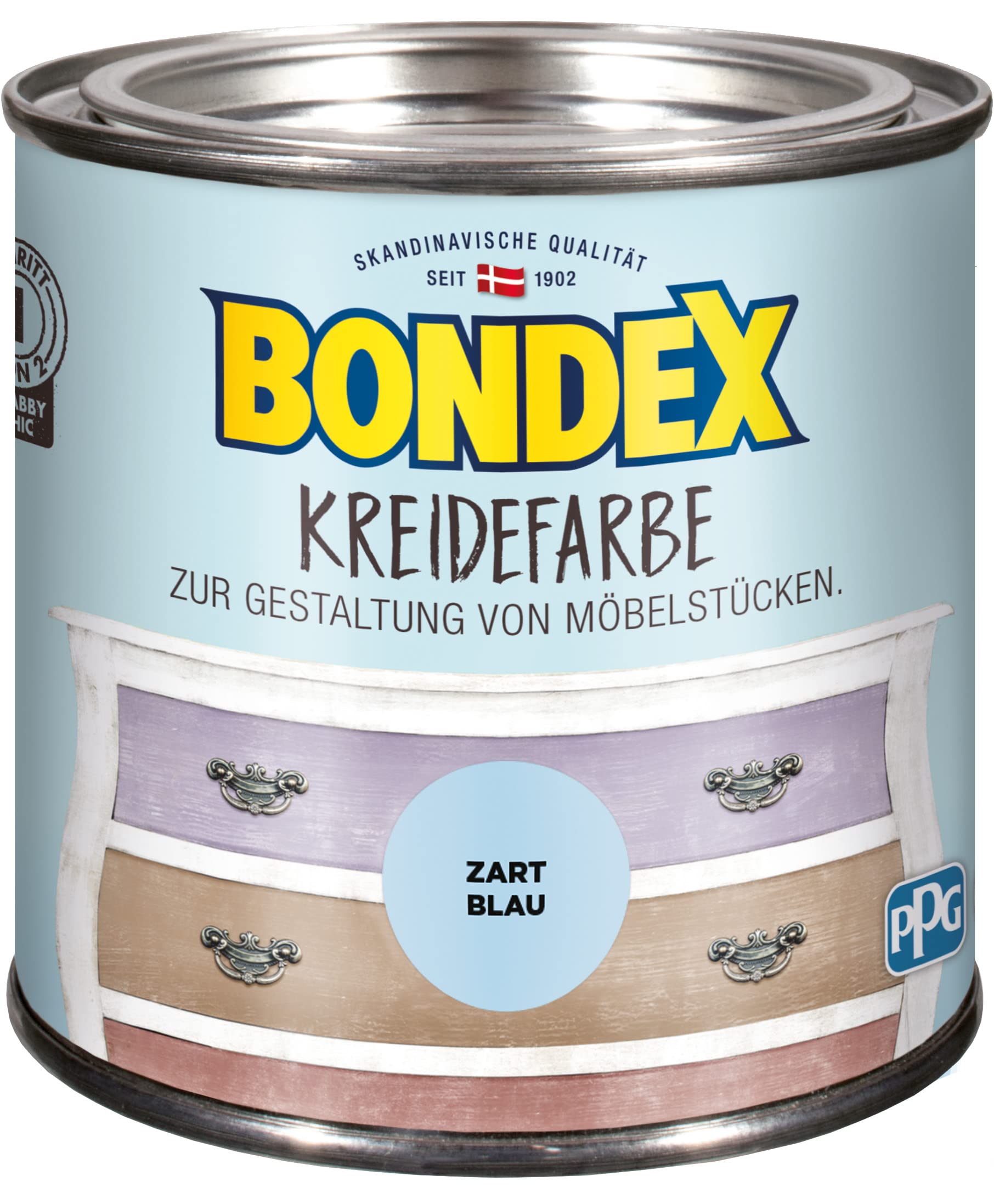 Bondex Kreidefarbe zart blau 0,5 L