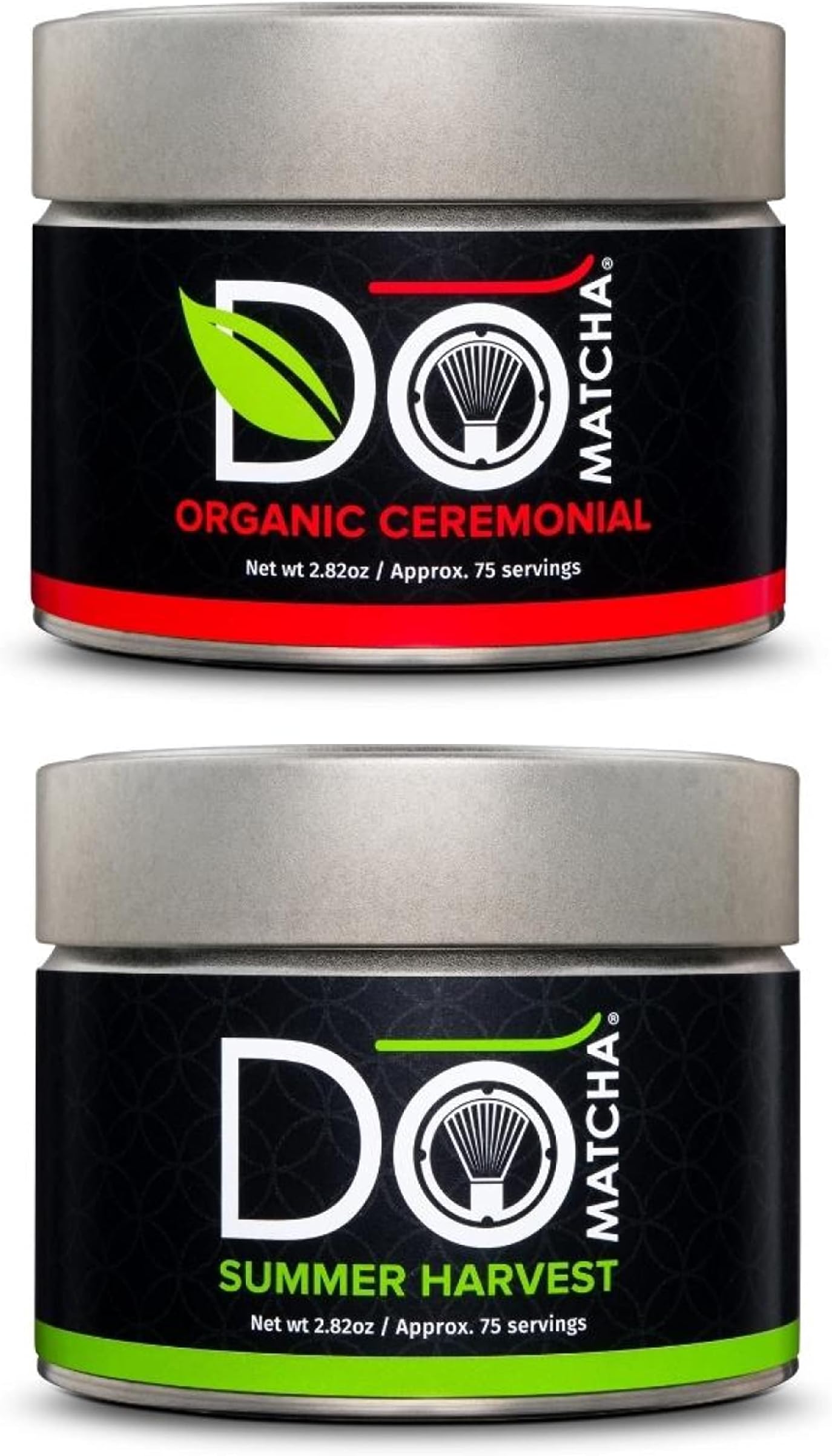 DoMatcha Summer Harvest 2.82oz and Organic Ceremonial 2.82oz - Authentic Japanese Green Tea Matcha Powder