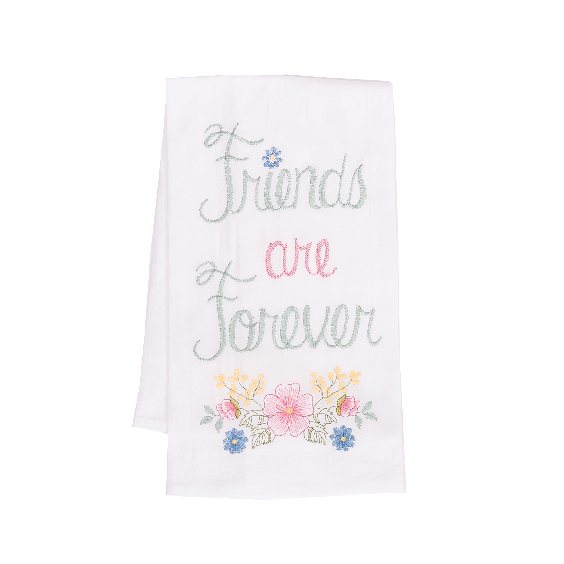 C&F Home Friends are Forever Spring Summer Floral Botanical Handcrafted Woven Flour Sack Kitchen Towel Decor Decoration 18