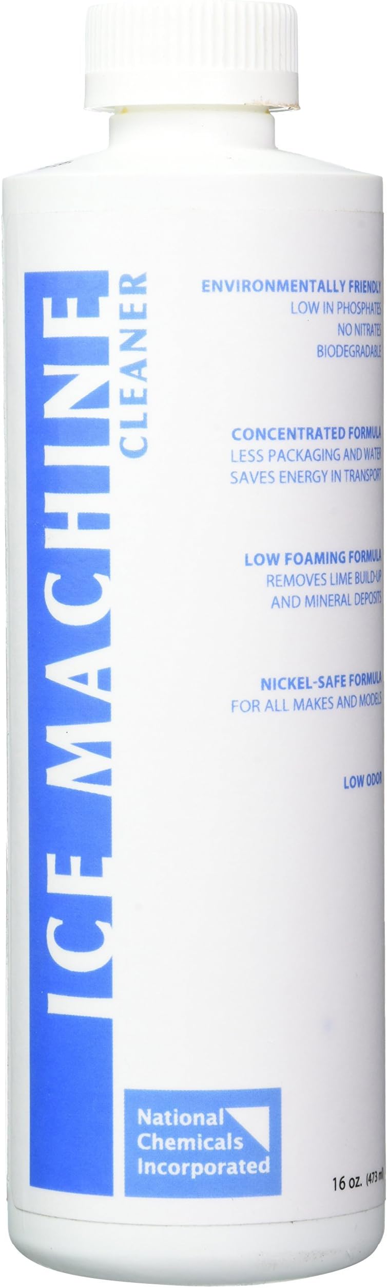 Ice machine cleaner 16 Ounce Bottle | Nickel-safe descaler for all makes and models | Breaks down scale buildup, algae, and hard-water buildup
